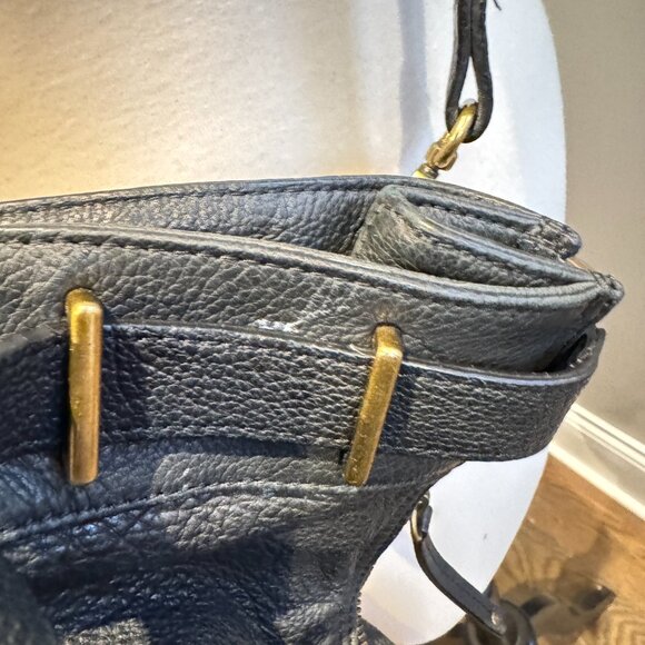 Comptoir Des Cotonniers Large Black Leather Two Way Bag - Picture 6 of 14